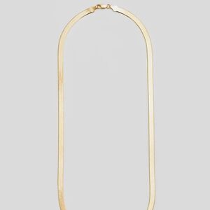 Loren Stewart 14K Yellow Gold Vermeil Herringbone Necklace